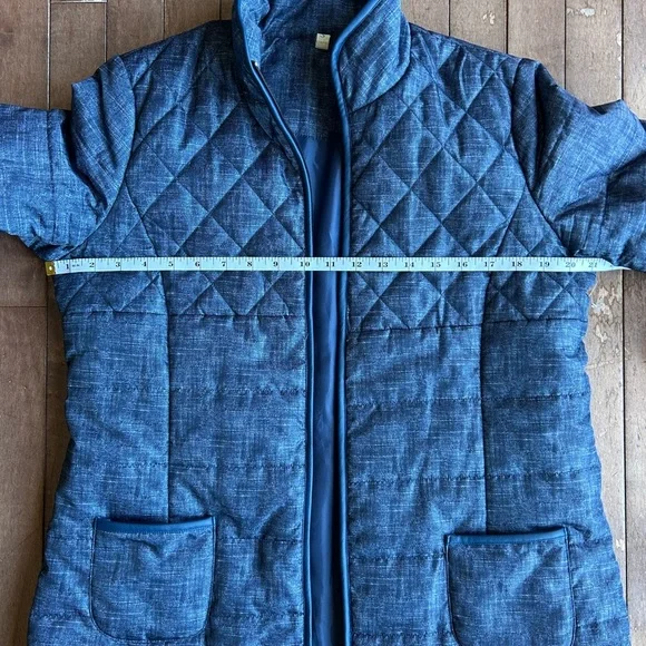 Women's Blue Quilted Lightweight Spring Jacket Size Small - Picture 3 of 10